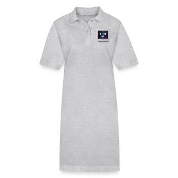 CRT Design - Shut Up - Robe polo bio PAIGER Stanley/Stella Femme - gris chiné - Devant
