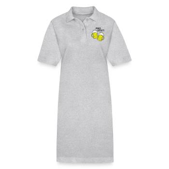 Toast à la bière Cheers - Robe polo bio PAIGER Stanley/Stella Femme - gris chiné - Devant