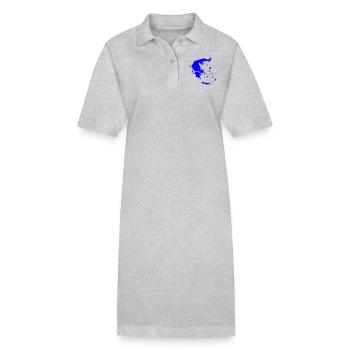 Griechenland - Stanley/Stella Frauen Bio-Polokleid PAIGER - Grau meliert - Vorne