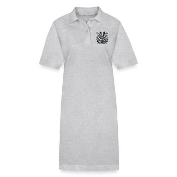 Beschütze die unbekannten wilden Legenden - Stanley/Stella Frauen Bio-Polokleid PAIGER - Grau meliert - Vorne