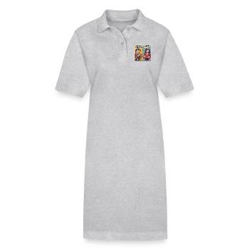 L'art de survivre en accord avec sa femme - Robe polo bio PAIGER Stanley/Stella Femme - gris chiné - Devant
