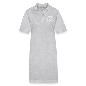 Perfect Stove Gift - Stanley/Stella PAIGER Organic Women’s Polo Dress - heather grey - Front