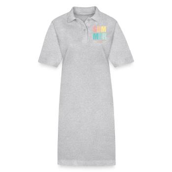 Summer 2025 - Stanley/Stella Frauen Bio-Polokleid PAIGER - Grau meliert - Vorne