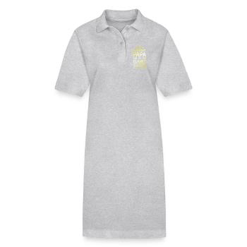 Le meilleur papa - Robe polo bio PAIGER Stanley/Stella Femme - gris chiné - Devant