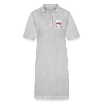 Over Dating Horror Humor - Stanley/Stella Frauen Bio-Polokleid PAIGER - Grau meliert - Vorne