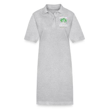 Activiste des mangroves - Robe polo bio PAIGER Stanley/Stella Femme - gris chiné - Devant