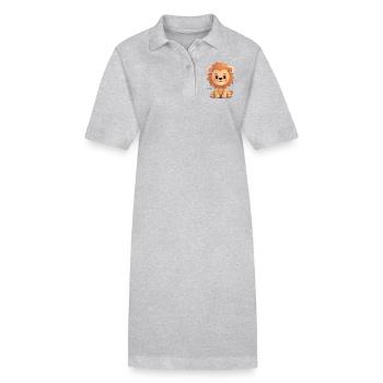 Save the wildlife !! - Robe polo bio PAIGER Stanley/Stella Femme - gris chiné - Devant