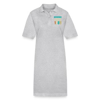 1989 Original Birthday Year - Robe polo bio PAIGER Stanley/Stella Femme - gris chiné - Devant