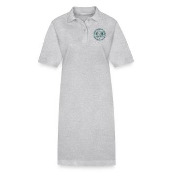 Globales Überwachungsnetz - Stanley/Stella Frauen Bio-Polokleid PAIGER - Grau meliert - Vorne