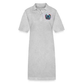Schreibmaschine Autor - Stanley/Stella Frauen Bio-Polokleid PAIGER - Grau meliert - Vorne