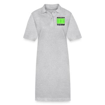 rasen fussball soccer team - Stanley/Stella Frauen Bio-Polokleid PAIGER - Grau meliert - Vorne