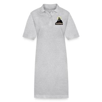 Draculas Halloween-Gruß - Stanley/Stella Frauen Bio-Polokleid PAIGER - Grau meliert - Vorne