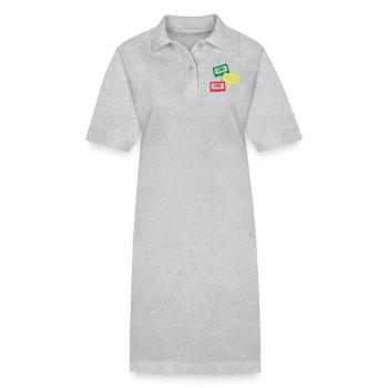 Roots, rock, reggae - Robe polo bio PAIGER Stanley/Stella Femme - gris chiné - Devant