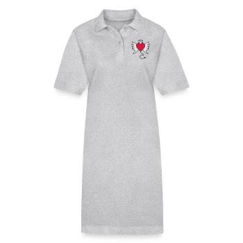 Evilheart - Stanley/Stella Frauen Bio-Polokleid PAIGER - Grau meliert - Vorne