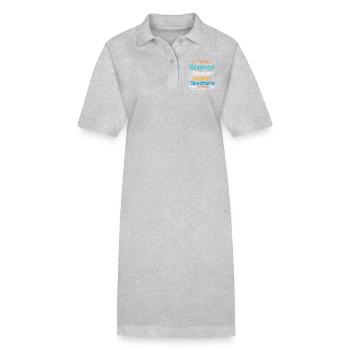 I Teach Science Because Math Teachers Need Heroes - Robe polo bio PAIGER Stanley/Stella Femme - gris chiné - Devant