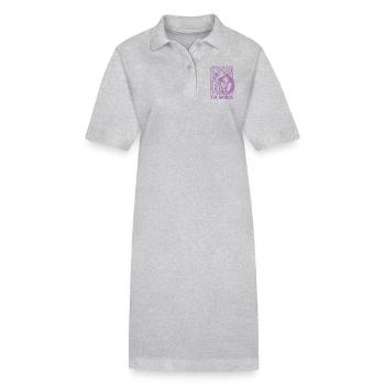 Opossum, ich bin nicht wie andere Mädchen, ich bin schlimmer lustig - Stanley/Stella Frauen Bio-Polokleid PAIGER - Grau meliert - Vorne