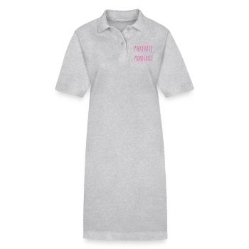 Nicht perfekt, aber ich bin ein Monitor - Stanley/Stella Frauen Bio-Polokleid PAIGER - Grau meliert - Vorne