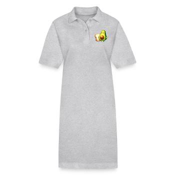 Toast à l’avocat - Robe polo bio PAIGER Stanley/Stella Femme - gris chiné - Devant