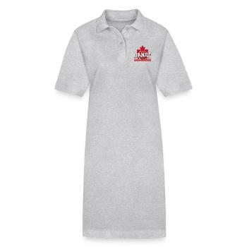 Banff, Canada - Robe polo bio PAIGER Stanley/Stella Femme - gris chiné - Devant