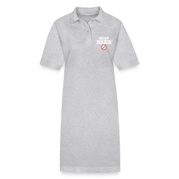 Gegen nazis - Stanley/Stella Frauen Bio-Polokleid PAIGER - Grau meliert - Vorne