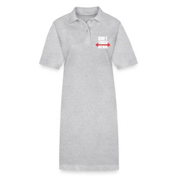 Dont touch my bar - Stanley/Stella Frauen Bio-Polokleid PAIGER - Grau meliert - Vorne