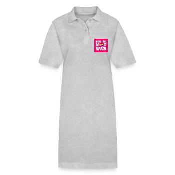 Make love not war - Robe polo bio PAIGER Stanley/Stella Femme - gris chiné - Devant