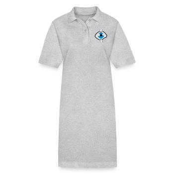 Auge auf - Stanley/Stella Frauen Bio-Polokleid PAIGER - Grau meliert - Vorne