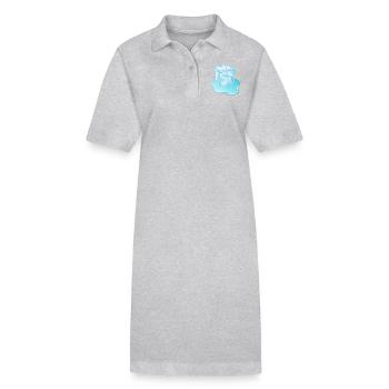 motif de glace / concepteur - Robe polo bio PAIGER Stanley/Stella Femme - gris chiné - Devant