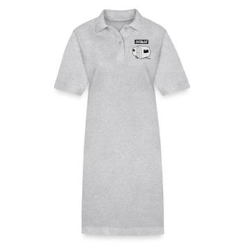 Ostalgie QEK junior - Robe polo bio PAIGER Stanley/Stella Femme - gris chiné - Devant