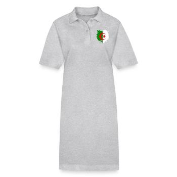 Algerien - Stanley/Stella Frauen Bio-Polokleid PAIGER - Grau meliert - Vorne