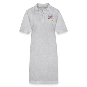 Friedenstaube Verlauf DDP - Stanley/Stella Frauen Bio-Polokleid PAIGER - Grau meliert - Vorne