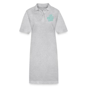 Girls just wanna have sun – Geschenkidee für Sie - Stanley/Stella Frauen Bio-Polokleid PAIGER - Grau meliert - Vorne