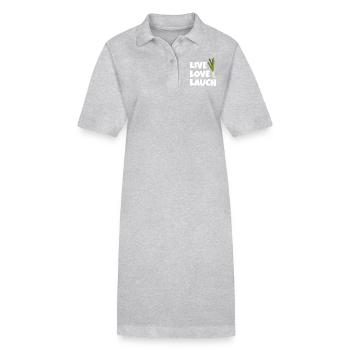 Live Love Lauch Fitness Leben als Lauch - Stanley/Stella Frauen Bio-Polokleid PAIGER - Grau meliert - Vorne
