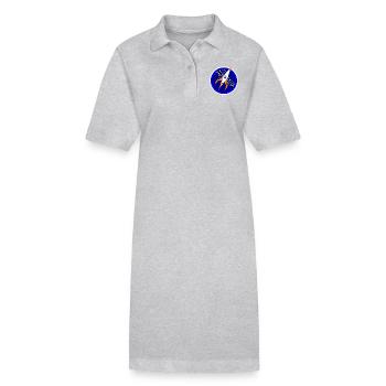 Space Ship - Stanley/Stella PAIGER Organic Women’s Polo Dress - heather grey - Front