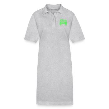 Jeux de jeu Gamer Nerd Cadeau Drôle - Robe polo bio PAIGER Stanley/Stella Femme - gris chiné - Devant