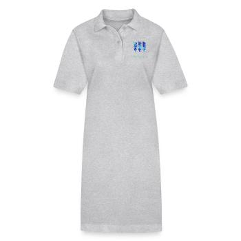 Hope - Stanley/Stella Frauen Bio-Polokleid PAIGER - Grau meliert - Vorne