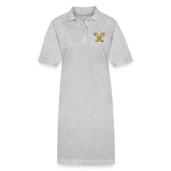 Pignon pour chevaux E 95 l - Robe polo bio PAIGER Stanley/Stella Femme - gris chiné - Devant