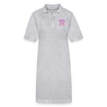 Plastik reduzieren - Stanley/Stella Frauen Bio-Polokleid PAIGER - Grau meliert - Vorne