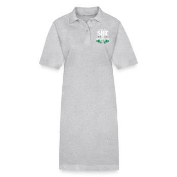 I Put The She In Shenanigans - Stanley/Stella Frauen Bio-Polokleid PAIGER - Grau meliert - Vorne