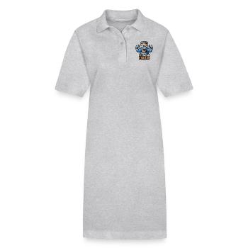 Gym Protein Shake - Stanley/Stella PAIGER Organic Women’s Polo Dress - heather grey - Front