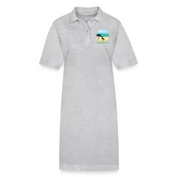 Die Inseln, Sommer - Stanley/Stella Frauen Bio-Polokleid PAIGER - Grau meliert - Vorne