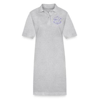 L’icosaèdre céleste - Robe polo bio PAIGER Stanley/Stella Femme - gris chiné - Devant