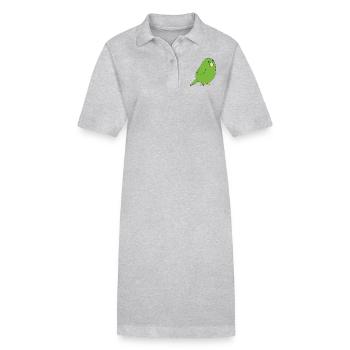 wellensittich - Stanley/Stella Frauen Bio-Polokleid PAIGER - Grau meliert - Vorne
