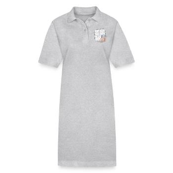 Pure nostalgie – Classiques du hip-hop des années 90 - Robe polo bio PAIGER Stanley/Stella Femme - gris chiné - Devant