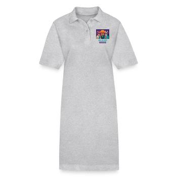 Maïs de Miami - Robe polo bio PAIGER Stanley/Stella Femme - gris chiné - Devant