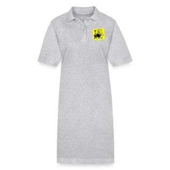 Porc Griller Bière - Robe polo bio PAIGER Stanley/Stella Femme - gris chiné - Devant