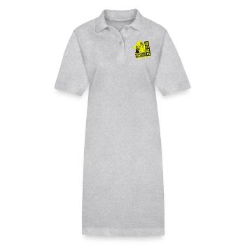 Mariage Game Over 2025 - Robe polo bio PAIGER Stanley/Stella Femme - gris chiné - Devant