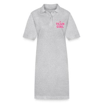 Team girl - Robe polo bio PAIGER Stanley/Stella Femme - gris chiné - Devant