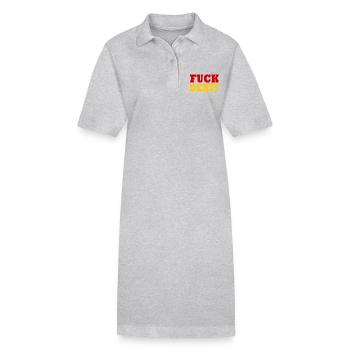 Fuck dexit - Robe polo bio PAIGER Stanley/Stella Femme - gris chiné - Devant