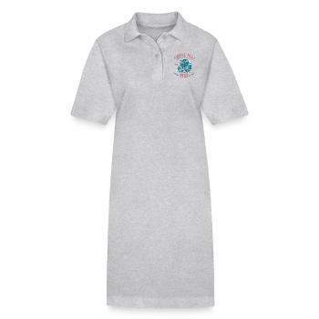Pilote de chasse - pilotes de chasse de jet shirt design - Robe polo bio PAIGER Stanley/Stella Femme - gris chiné - Devant